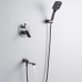 Душевая система встраиваемая Shevanik S4135T, оружейная сталь
