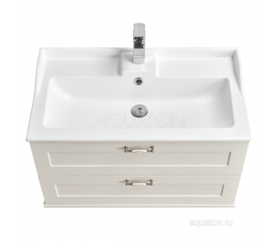 Тумба под раковину Aquaton Леон 80 дуб белый 1A186301LBPS0 Тумба под раковину Aquaton Леон 80 дуб белый 1A186301LBPS0