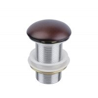 Донный клапан для раковины 1001MB без перелива, медь Bronze de Luxe 