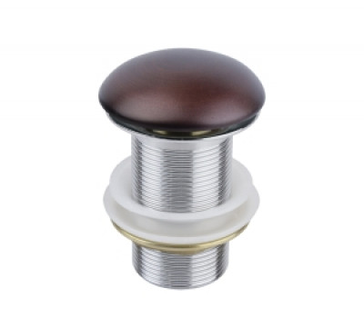 Донный клапан для раковины 1001MB без перелива, медь Bronze de Luxe 