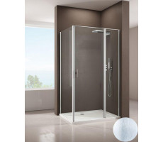 Душевой уголок Allen Brau Priority 100x90 3.31005.BA + 3.31017.BA серебро браш 