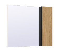 Зеркальный шкаф Runo дуб черный Мальта 85 (00-00001103) 