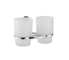 Стакан двойной Maretti Karla KA8022010, хром 