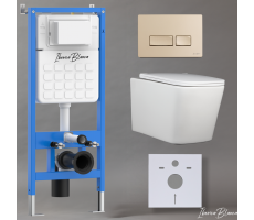 Комплект 3в1 IBERICA BLANCA инсталляция SILENCIO, унитаз TOLEDO ALTO белый, кнопка смыва ESTI-R золото матовое (IB001.TLA.234.215) Комплект 3в1 IBERICA BLANCA инсталляция SILENCIO, унитаз TOLEDO ALTO белый, кнопка смыва ESTI-R золото матовое (IB001.TLA.234.215)