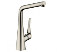 Смеситель для кухни Hansgrohe Metris 73812800 матовая сталь 