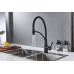 Смеситель для кухни с гибким изливом Shevanik S743H-3, черный