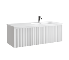 Тумба подвесная SANCOS Snob R 1.0 1195х445х406, c одним ящиком оснащенным доводчиками, Bianco , арт.SNR1.0120RW 