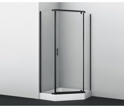 Душевой уголок WasserKRAFT Wiese 84P 84P11 черный матовый  Душевой уголок WasserKRAFT Wiese 84P 84P11 черный матовый