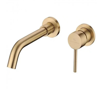 Смеситель для раковины встраиваемый Grocenberg GB511MG, матовое золото 