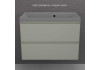 Тумба подвесная Style Line Манхэттен 80 ЭМАЛЬ под ASTI 80 2 ящика PLUS олива ЛС-00002361 