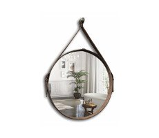 Зеркало AZARIO Капитан D510 коричневая кожа ФР-00001313 Зеркало AZARIO Капитан D510 коричневая кожа ФР-00001313