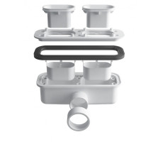 Сифон с гидрозатвором ESBANO ESP-S611LX ESBANO белый Сифон с гидрозатвором ESBANO ESP-S611LX ESBANO белый