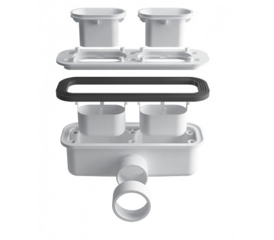 Сифон с гидрозатвором ESBANO ESP-S611LX ESBANO белый 