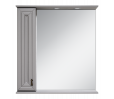 Зеркальный шкаф Misty Лувр 75 левый (серый) П-Лвр03075-1504Л Зеркальный шкаф Misty Лувр 75 левый (серый) П-Лвр03075-1504Л