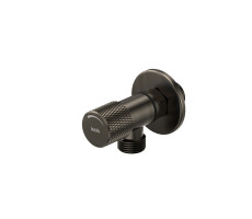 Кран угловой IDDIS Оптима Хоум Optima Home с отражателем, 1/2; 1/2, кран-букса, латунь, графит 910B0A6C2GMZ 