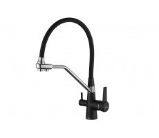 Смеситель для кухни ZORG STEELHAMMER SH 903-6 BLACK CR черный металл/хром Смеситель для кухни ZORG STEELHAMMER SH 903-6 BLACK CR черный металл/хром