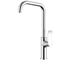 Смеситель для кухонной мойки Azario ABILITY высокий излив, хром AZ-VQR568073C 