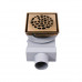 Душевой трап PLUMBERIA SELECTION PS STONES PSS13BR, бронза 