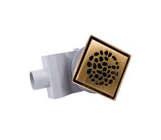 Душевой трап PLUMBERIA SELECTION PS STONES PSS13BR, бронза 