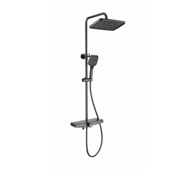 Душевая система с термостатом WONZON & WOGHAND, Темный графит WW-B3098-A-BGG Душевая система с термостатом WONZON & WOGHAND, Темный графит WW-B3098-A-BGG