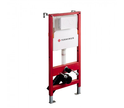 Пневматическая система инсталляции для подвесного унитаза 4 в 1 Terminus, с клавишей 33iP50х112R