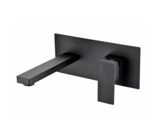 Смеситель для раковины встраиваемый Grocenberg GB588BL, черный 