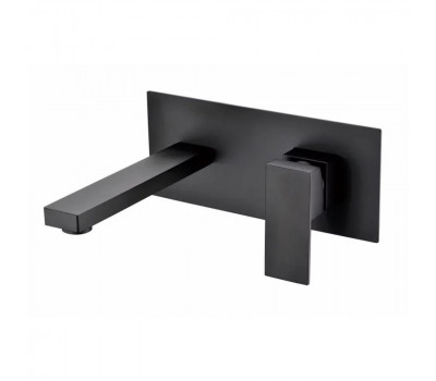 Смеситель для раковины встраиваемый Grocenberg GB588BL, черный 