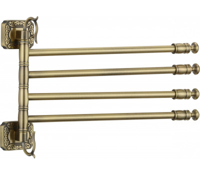 Держатель для полотенец поворотный 4-ой Savol 64 S-006404 бронза 