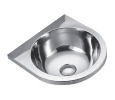 Раковина из нержавеющей стали настенная  круглая 126x360x360 мм, шт NOFER 13036.A.S 