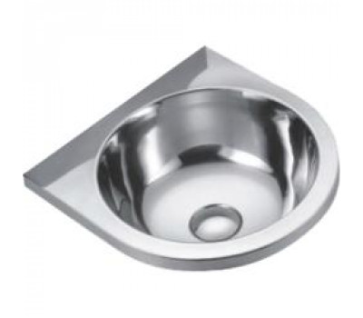 Раковина из нержавеющей стали настенная  круглая 126x360x360 мм, шт NOFER 13036.A.S 