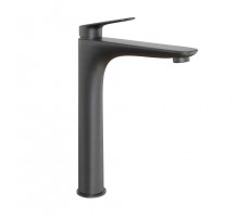 Смеситель для раковины PAINI Laguna без донного клапана, высокий, черный (YO) LAYO205LL 