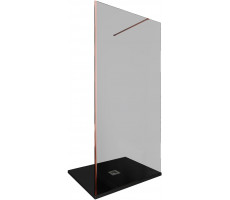Душевая перегородка Allen Brau Infinity 1 100 3.21018.60.T медь браш 