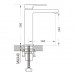Смеситель для раковины высокий  Raffine F1196, хром