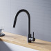 Смеситель для кухни с вытяжным изливом Dorff Logic D3007522 Черный 