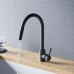 Смеситель для кухни с вытяжным изливом Dorff Logic D3007522 Черный 