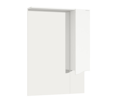 Шкаф-зеркало Onika Моника 75 белый, правый, с подсветкой 207507 Шкаф-зеркало Onika Моника 75 белый, правый, с подсветкой 207507