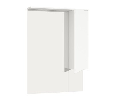 Шкаф-зеркало Onika Моника 75 белый, правый, с подсветкой 207507 Шкаф-зеркало Onika Моника 75 белый, правый, с подсветкой 207507