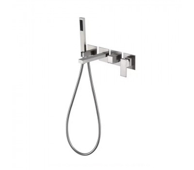 Смеситель для ванны встраиваемый Grocenberg GB5060NK, никель 