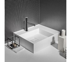 Смеситель для раковины Vincea Groove VBF-4G1GM, вороненая сталь Смеситель для раковины Vincea Groove VBF-4G1GM, вороненая сталь