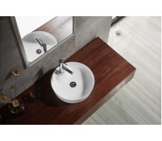 Накладная раковина Bravat Affability C22239W-1-ENG белый 