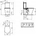 Напольного унитаза Ideal Standard Connect Air AquaBlade E013701 (бачок и сидение отдельно)