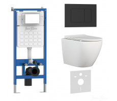 Комплект 3в1 IBERICA BLANCA инсталляция SILENCIO, унитаз BILBAO ALTO белый, кнопка смыва ESTI-S черный матовый (IB001.BLA.234.851) Комплект 3в1 IBERICA BLANCA инсталляция SILENCIO, унитаз BILBAO ALTO белый, кнопка смыва ESTI-S черный матовый (IB001.BLA.234.851)