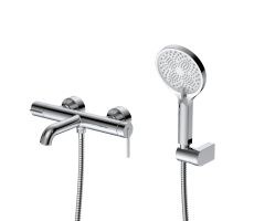 Смеситель для ванны с душем DQ Köln короткий излив хром DA1753201 