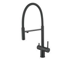 Смеситель для кухни с подключением фильтра Shevanik S178H, черный