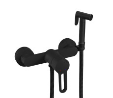 Гигиенический душ со смесителем Shevanik S8105H-1, черный