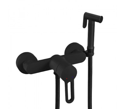 Гигиенический душ со смесителем Shevanik S8105H-1, черный