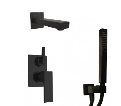 Комплект на 2 потребителя Grazia PAINI, для ванны с ручным душем, черный брашированный PVD 21PZSET26911BATH 