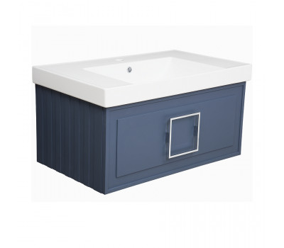 Тумба под раковину La Fenice Cubo Grigio 80 см, FNC-01-CUB-BG-80 синяя матовая Тумба под раковину La Fenice Cubo Grigio 80 см, FNC-01-CUB-BG-80 синяя матовая