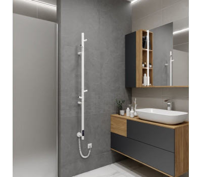 Полотенцесушитель электрический Vincea VTD-1DWE 15х140, белый, таймер Полотенцесушитель электрический Vincea VTD-1DWE 15х140, белый, таймер