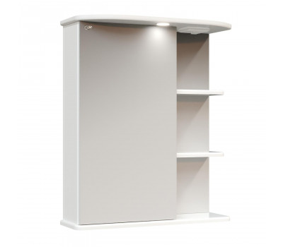 Шкаф-зеркало Onika Карина 55 белый, левый, с подсветкой 205512 Шкаф-зеркало Onika Карина 55 белый, левый, с подсветкой 205512